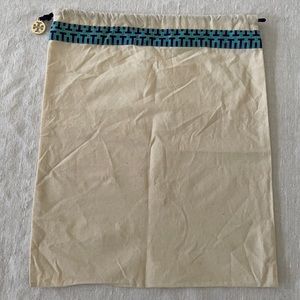 Tory Burch Ivory Cotton Dust Bag 12” x 14”